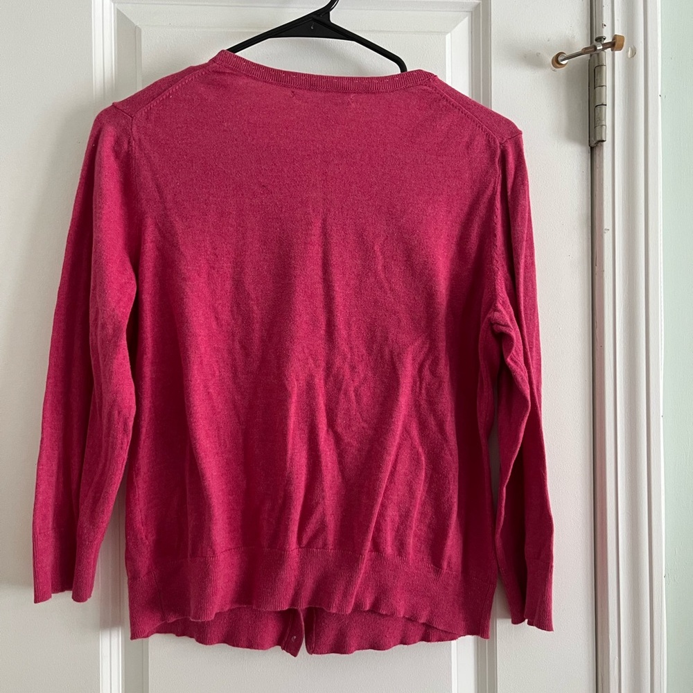 Banana Republic Raspberry Pink Button-Front Cardigan - Picture 2 of 3